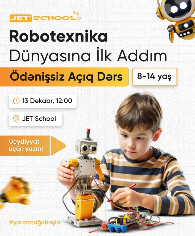 Robotexnika üzrə Ödənişsiz Açıq Dərs 🤖
