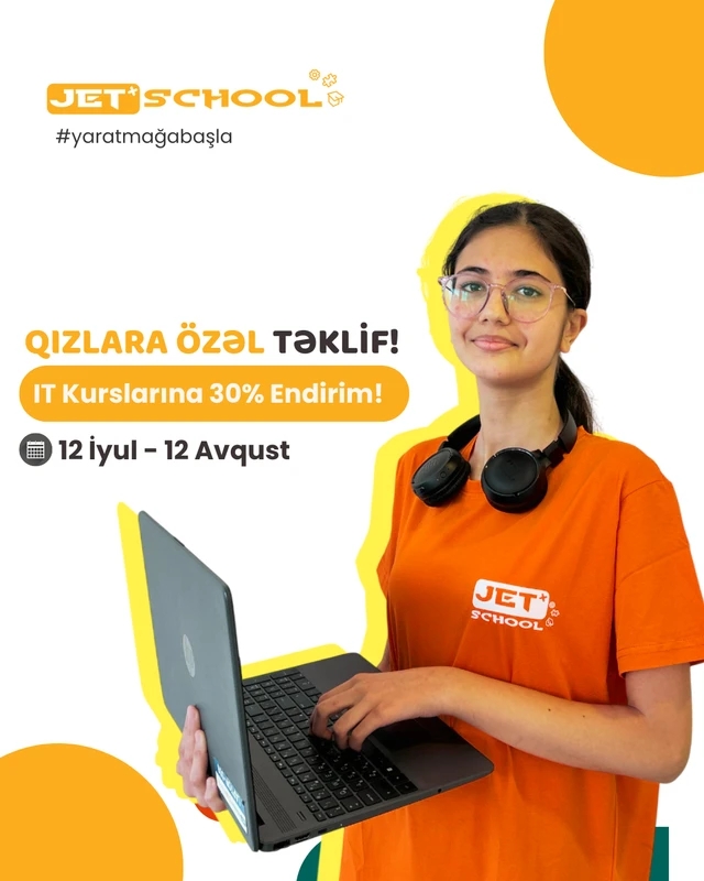 IT Kurslarına Yalnız Qızlara Özəl Endirim!