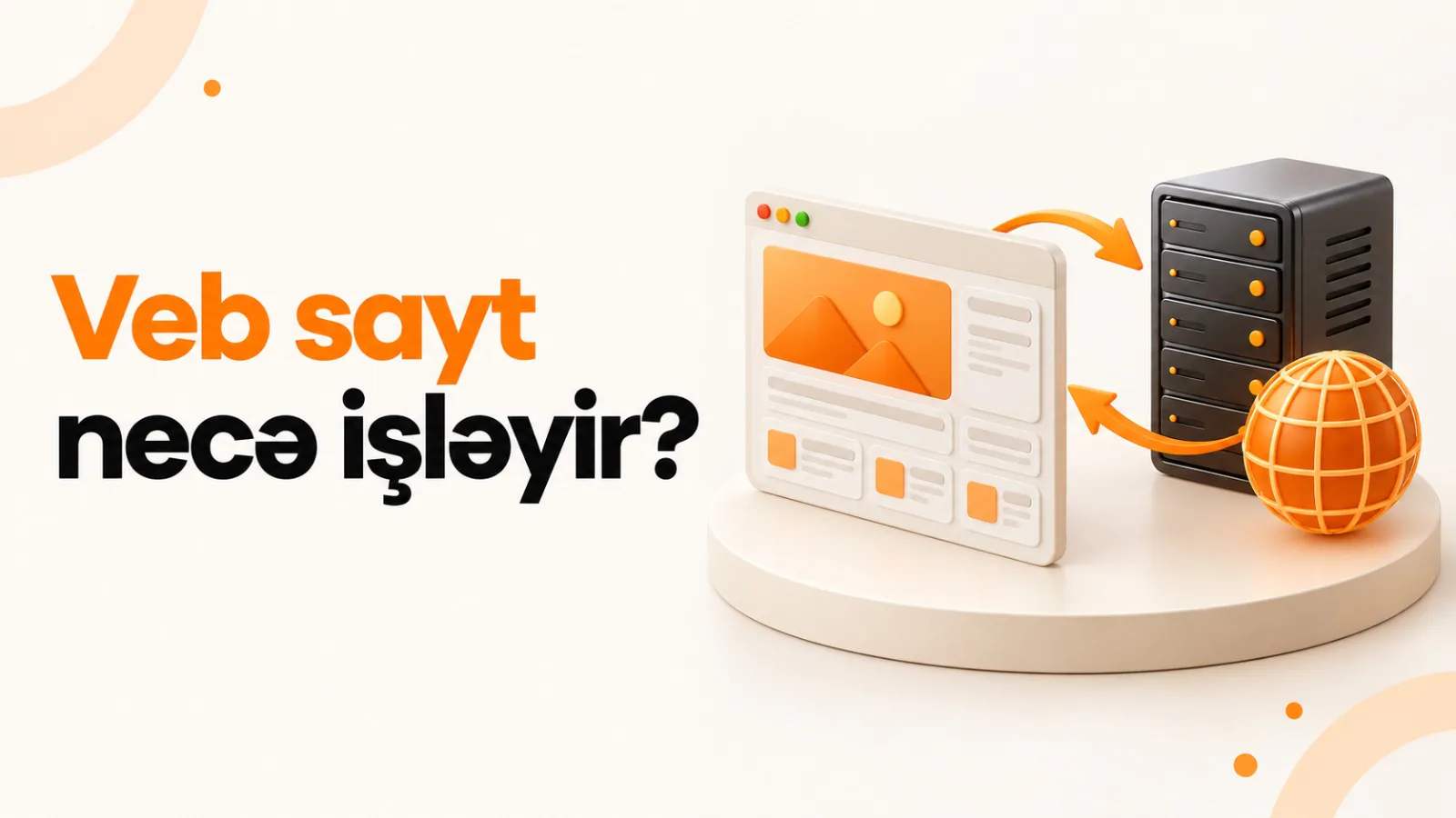 Veb sayt necə işləyir? Brauzerə sayt ünvanı yazdıqda nə baş verir?