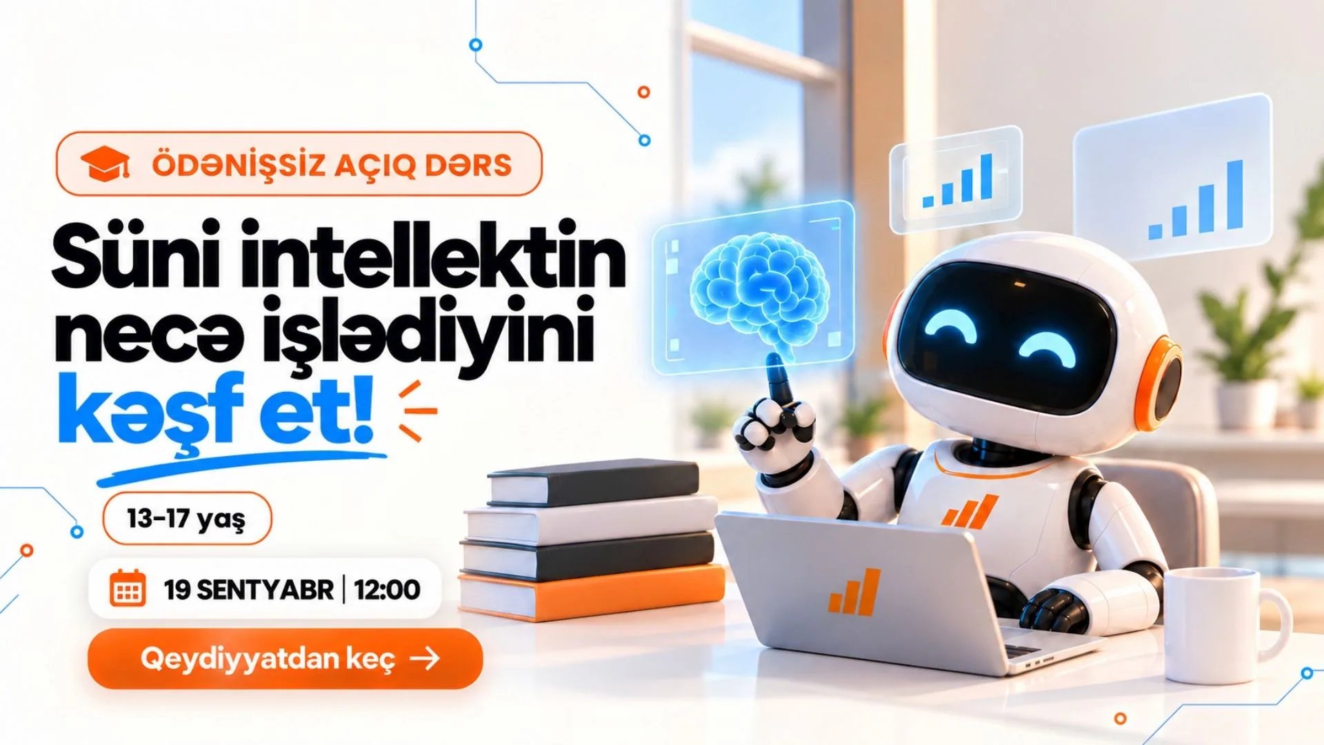 Süni İntellekt Mühəndisliyi üzrə Ödənişsiz Açıq Dərs 19 Sentyabr