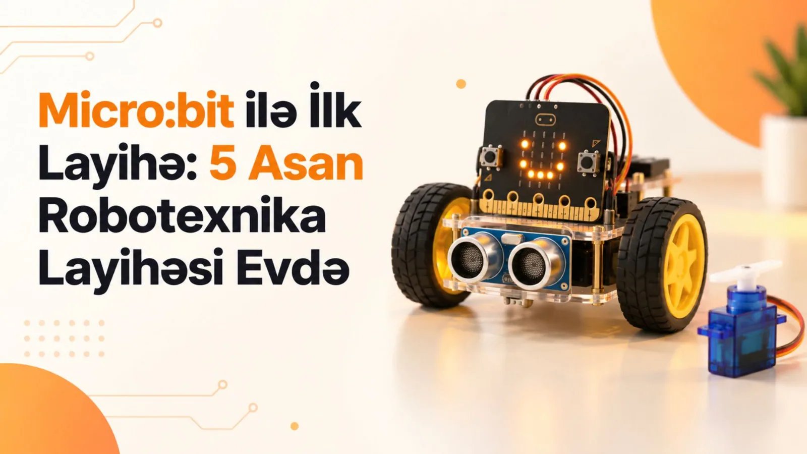 Micro:bit ilə İlk Layihə: 5 Asan Robotexnika Layihəsi Evdə