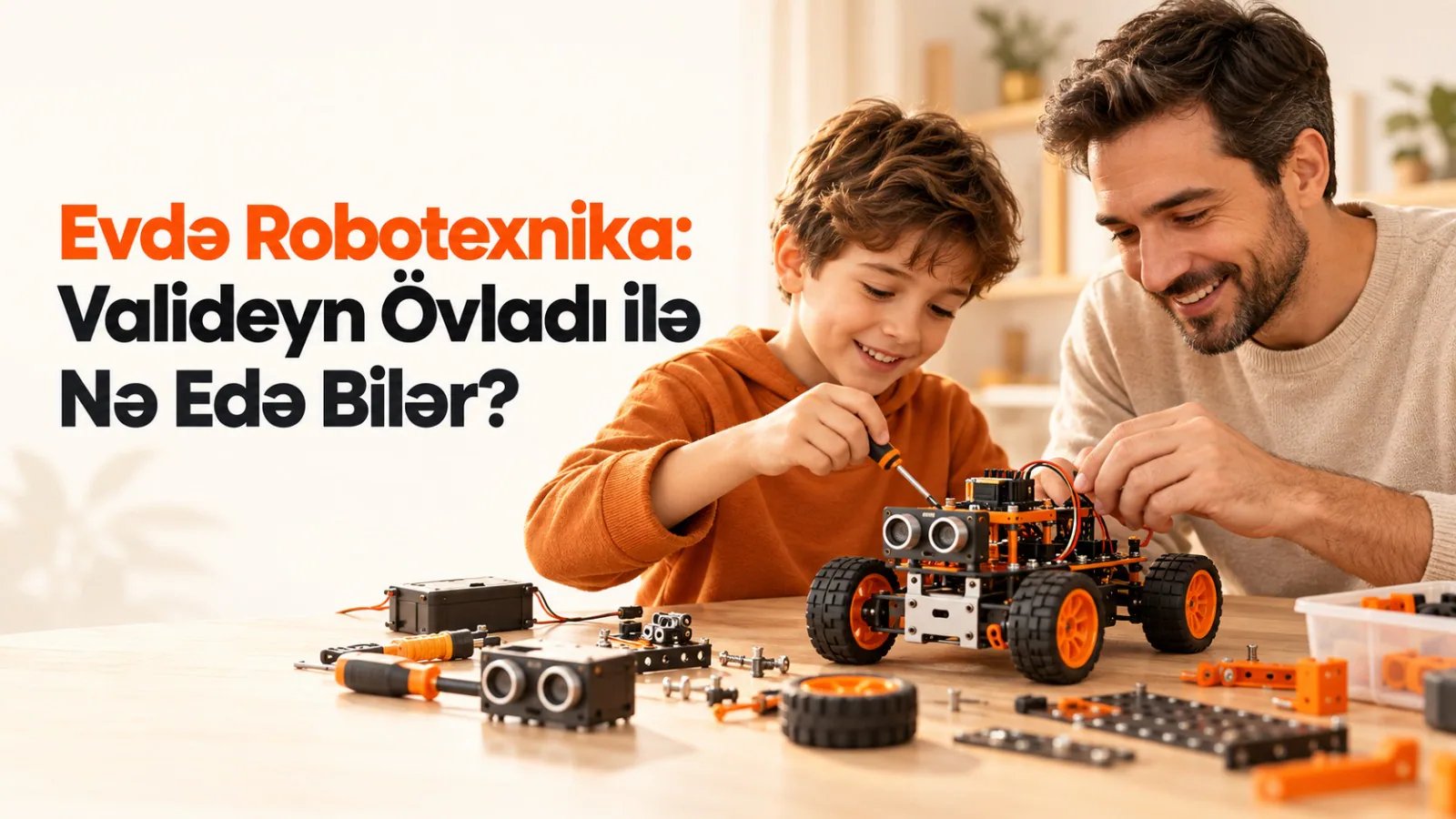 Evdə Robotexnika: Valideyn Övladı ilə Evdə Nə Edə Bilər?