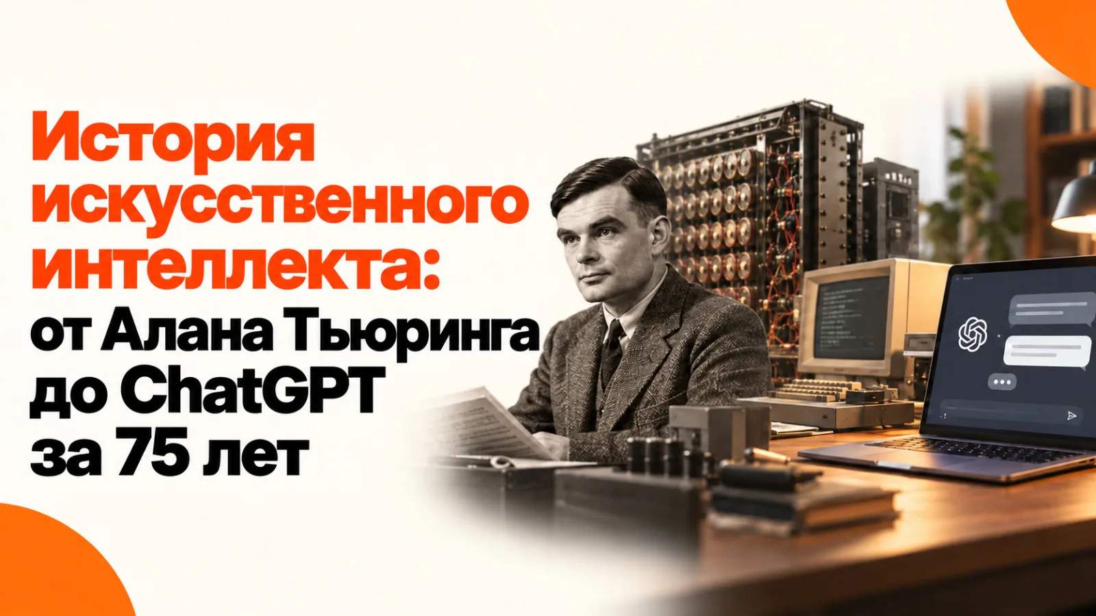 История искусственного интеллекта: от Алана Тьюринга до ChatGPT за 75 лет История искусственного интеллекта: от Алана Тьюринга до ChatGPT за 75 лет